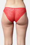 PrettyCat Low Rise 3/4th Coverage Bikini Panty - Red — thumbnail 2