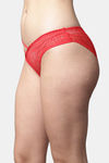 PrettyCat Low Rise 3/4th Coverage Bikini Panty - Red — thumbnail 3