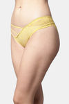 PrettyCat Low Rise 3/4th Coverage Bikini Panty - Yellow — thumbnail 3