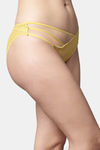 PrettyCat Low Rise 3/4th Coverage Bikini Panty - Yellow — thumbnail 4