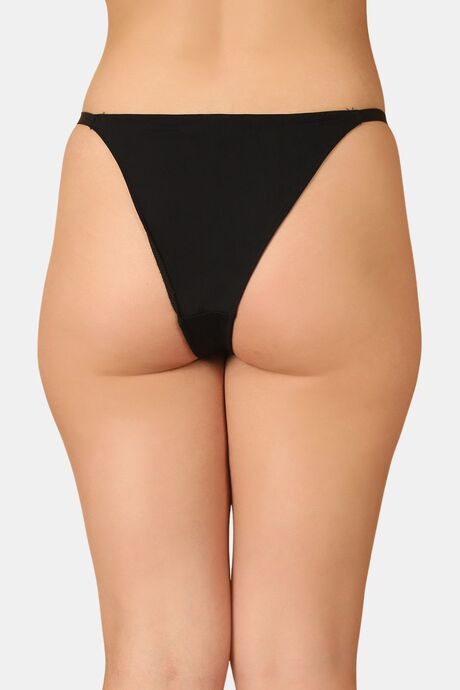 PrettyCat Low Rise Sexy G-String Panty  - Black — image 2