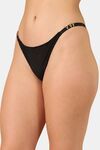 PrettyCat Low Rise Sexy G-String Panty  - Black — thumbnail 3
