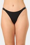 PrettyCat Rhinestone Low Rise Sexy G-String Panty  - Black — thumbnail 1