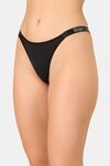 PrettyCat Rhinestone Low Rise Sexy G-String Panty  - Black — thumbnail 3