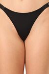 PrettyCat Rhinestone Low Rise Sexy G-String Panty  - Black — thumbnail 5