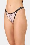 PrettyCat Rhinestone Low Rise Sexy G-String Panty  - Multi — thumbnail 3