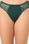 PrettyCat Mid Rise Sexy Lace Bikini Panty  - Green — thumbnail 5