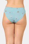 PrettyCat Mid Rise Sexy Printed Bikini Panty  - Blue — thumbnail 2