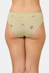PrettyCat Mid Rise Sexy Printed Bikini Panty  - Green — thumbnail 2