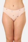 PrettyCat Mid Rise Sexy Printed Bikini Panty  - Pink — thumbnail 1