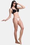 PrettyCat Self-Design Lace G-String Bikini Panty  - White — thumbnail 4