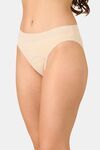 PrettyCat Mid Rise Sexy Lace Bikini Panty  - Beige — thumbnail 3