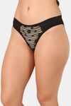 PrettyCat Mid Rise Sexy Lace Bikini Panty  - Black — thumbnail 3