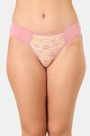 PrettyCat Mid Rise Sexy Lace Bikini Panty  - Pink — thumbnail 1