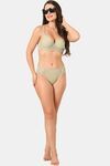 PrettyCat Mid Rise Sexy Lace Bikini Panty  - Green — thumbnail 4