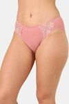 PrettyCat Mid Rise Sexy Lace Bikini Panty  - Pink — thumbnail 3