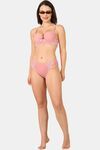 PrettyCat Mid Rise Sexy Lace Bikini Panty  - Pink — thumbnail 4