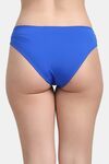 PrettyCat Women’s Mid Rise Colorblock Bikini Panty - Blue — thumbnail 2