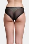 PrettyCat Self-Design Low Rise Lace Bikini Panty  - Black — thumbnail 2