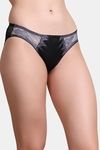 PrettyCat Self-Design Low Rise Lace Bikini Panty  - Black — thumbnail 4
