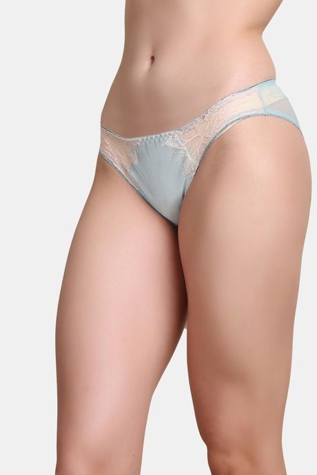 PrettyCat Self-Design Low Rise Lace Bikini Panty  - Green — image 3