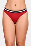 PrettyCat Mid Rise Sexy Stripped Panty  - Red — thumbnail 1