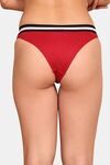 PrettyCat Mid Rise Sexy Stripped Panty  - Red — thumbnail 2