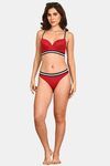 PrettyCat Mid Rise Sexy Stripped Panty  - Red — thumbnail 4