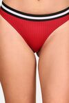 PrettyCat Mid Rise Sexy Stripped Panty  - Red — thumbnail 5