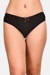 PrettyCat Mid Rise Sexy Stripped Panty  - Black — thumbnail 1