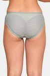 PrettyCat Mid Rise Sexy Stripped Panty  - Green — thumbnail 2