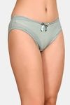 PrettyCat Mid Rise Sexy Stripped Panty  - Green — thumbnail 4