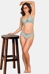 PrettyCat Mid Rise Sexy Stripped Panty  - Green — thumbnail 5