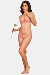 PrettyCat Mid Rise Sexy Stripped Panty  - Peach — thumbnail 4