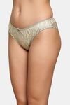 PrettyCat Sheer Mesh Mid-Rise Panty With Abstract Print - Green — thumbnail 3