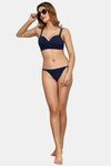 PrettyCat Chic Low Rise Bikini Panty with Rhinestone Strap Detail - Blue — thumbnail 4