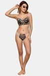 PrettyCat Romantic Floral Mesh Panel Panty  - Beige — thumbnail 4