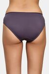 PrettyCat Romantic Floral Mesh Panel Panty  - Grey — thumbnail 2