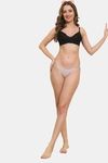 PrettyCat Low Rise Sexy Bikini Panty With Rhineston Strap - Mauve — thumbnail 5