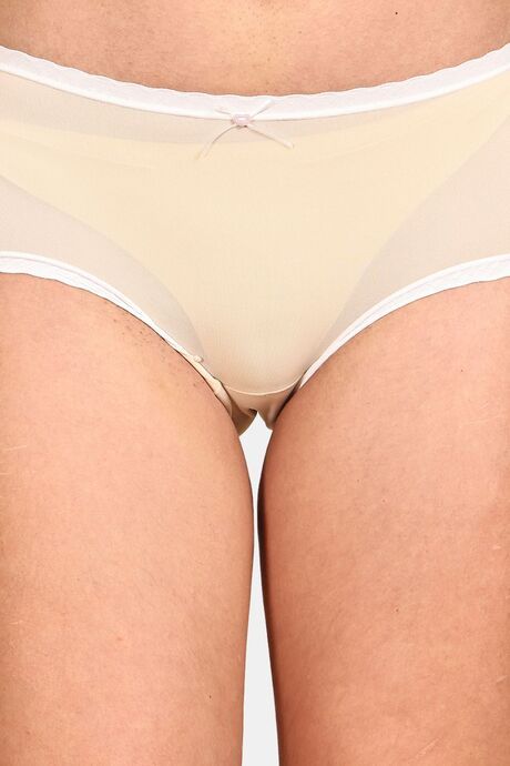 PrettyCat High Rise Hipster Panty  - Beige — image 5