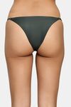 PrettyCat Low Rise Micro Bikini Panty with Double Strap Detail - Green — thumbnail 2