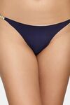 PrettyCat Elegant Low Rise Bikini Panty with Gold Ring Accent - Blue — thumbnail 5