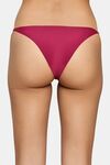 PrettyCat Elegant Low Rise Bikini Panty with Gold Ring Accent - Purple — thumbnail 2