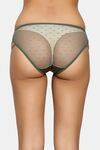 PrettyCat Sheer Mesh Bikini Panty with Side Strap Detailing - Green — thumbnail 2