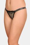 PrettyCat Low Rise Sexy Lace Bikini Panty - Black — thumbnail 3