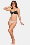 PrettyCat Low Rise Sexy Lace Bikini Panty - Grey — thumbnail 4
