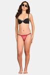 PrettyCat Low Rise Sexy Lace Bikini Panty - Pink — thumbnail 4