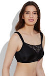 Zivame Beautiful Basics Non Padded Non Wired Full Coverage Cami Bra-Black — thumbnail 2