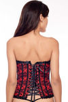 Zivame Lace Corset with Ruffles - Red — thumbnail 5