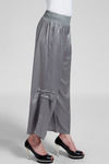 Zivame Aire Wide Waist High-Low Hem Chambray Palazzo-Grey — thumbnail 3